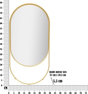 Ferretti Lustro ścienne z haczykami 40 x 80 cm 5