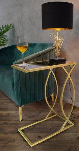 Ferretti Stolik pomocniczy w stylu glamour, wys. 60 cm 7