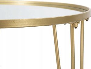 Ferretti Stolik kawowy z lustrzanym blatem, Ø 50 x 58,5 cm 2