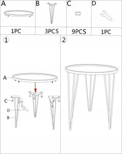 Ferretti Stolik kawowy z lustrzanym blatem, Ø 50 x 58,5 cm 6