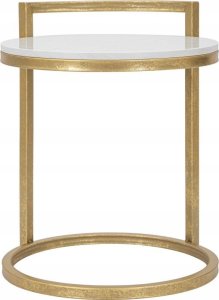 Ferretti Stolik kawowy z blatem z imitacji marmuru, Ø 40 cm 7