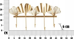 Ferretti Ozdobny wieszak ścienny GINKO 6