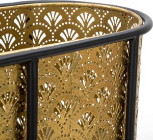 Ferretti Osłonka na doniczki na stojaku, metalowa koronka, wys. 70 cm 4