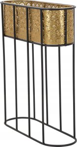 Ferretti Osłonka na doniczki na stojaku, metalowa koronka, wys. 70 cm 5