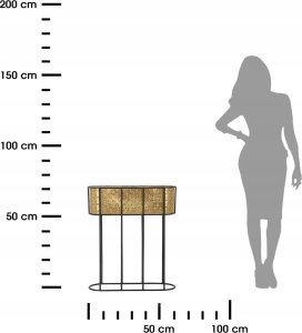 Ferretti Osłonka na doniczki na stojaku, metalowa koronka, wys. 70 cm 8