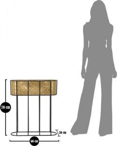 Ferretti Osłonka na doniczki na stojaku, metalowa koronka, wys. 70 cm 10