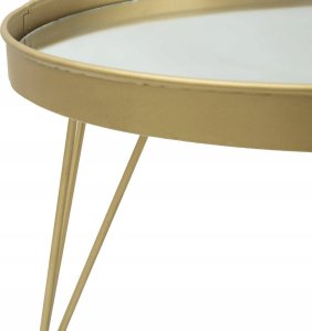 Ferretti Dekoracyjna lustrzana taca na nóżkach, Ø 36,5 cm 5