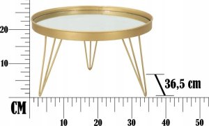 Ferretti Dekoracyjna lustrzana taca na nóżkach, Ø 36,5 cm 8