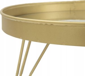 Ferretti Dekoracyjna lustrzana taca na nóżkach, Ø 31 cm 3