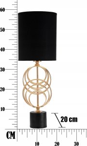Ferretti Lampa stołowa ze złotym zdobieniem CIRCLY 7