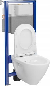 Zestaw podtynkowy S701-813 / CERSANIT / AQUA 50 / C34 ZESTAW STELAŻ PODT WC MECH QF+ MZ MILLE PLUS CO DUR WOLNOOPADAJĄCA ŁW / 2