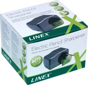 Linex LINEX ELEKTRISK BLYANTSPIDSER MED 6 HULLER, GRÅ 3