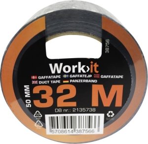 Work-it Work>it® gaffatape 50 mm × 32 meter sort 2