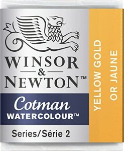 SmartMax Cotman watercolour 1/2 pan Yellow gold 088 1