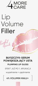 MORE4CARE_Lip Volume Filler błyszczyk-serum powiększający usta Light Pink 4,8g 1