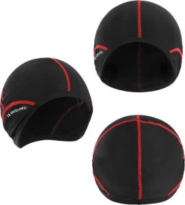 Czapka kolarska Arsuxeo Cycle, spandex, pod kask, czarno- czerwona, L 3