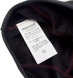 Czapka kolarska Arsuxeo Cycle, spandex, pod kask, czarno- czerwona, L 4