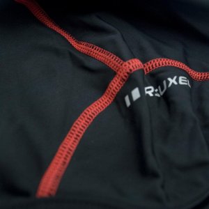 Czapka kolarska Arsuxeo Cycle, spandex, pod kask, czarno- czerwona, L 5