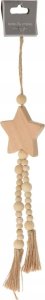 Dekoracja świąteczna Home Styling Collection ZAWIESZKA DEKORACYJNA BOHO ECO NATURA DREWNIANA GWIAZDA 1