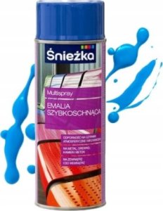 Śnieżka Emalia w sprayu niebieska szybkoschnąca Śnieżka 400 ml 1