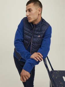 Jack & Jones Jack & Jones puchowy bezrękawnik JJHERO BODYWARMER COLLAR 12211790 NAVY BLAZER/CONTRAST M 4