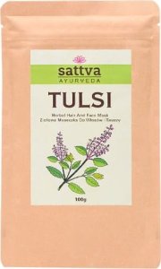 SATTVA_Ayurveda Tulsi Herbal Hair And Face Mask ziołowa maseczka do włosów i twarzy 100g 1