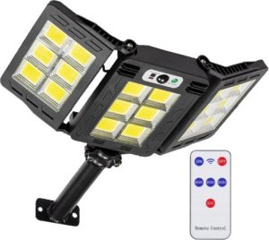 КиКо Solarna lampa uliczna 360 LED + pilot 1