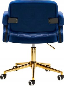 Activeshop 4Rico Krzesło obrotowe QS-OF213G aksamit granatowe 3