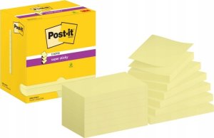 Post-It 3M Karteczki samoprzylepne POST-IT Super Sticky Z-Notes do podajnika, 76x127mm, 12x90 kart., żółty 1