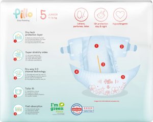 vidaXL Pillo Pieluszki dla dzieci, 132 szt., rozmiar 5 (11-16 kg) 3
