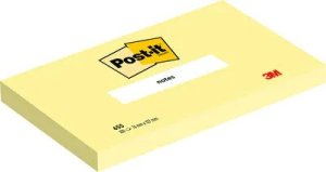Post-It 3M Bloczek samoprzylepny POST-IT, 76x127mm, 12x100 kart., żółty 4