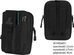 Taktyczna saszetka na pasek wykonana z poliestru NoSize 4
