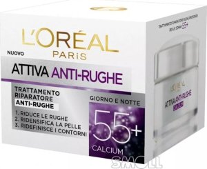 L’Oreal Paris Attiva Anti-Rughe Przeciwzmarszkowy krem do twarzy 55+ na dzień i noc 50ml 1