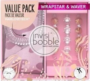 INVISIBOBBLE_SET Urban Safari Duo Sauvage Beauty Wrapstar Urban Safari Cat In The City opaska do włosów + Safari Wildlife Nightlife spinki do włosów 3szt. 1