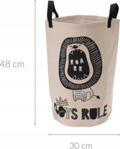 Storage Solutions Worek na zabawki lub ubrania do prania SAFARI, tkanina, Ø 30 cm 2