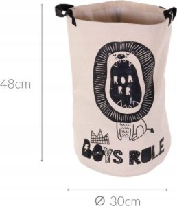 Storage Solutions Worek na zabawki lub ubrania do prania SAFARI, tkanina, Ø 30 cm 7