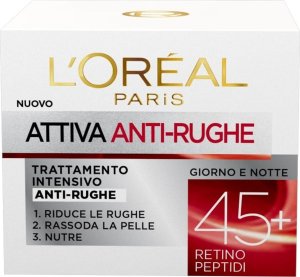 L’Oreal Paris Attiva Anti-Rughe Przeciwzmarszkowy krem do twarzy 45+ na dzień i noc 50ml 1