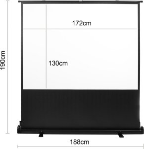 Ekran do projektora Maclean Przenośny ekran projekcyjny Maclean, kompaktowy, podłogowy, 86", 4:3, MC-963 9