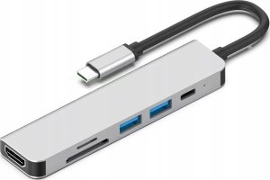 HUB USB Rozdzielacz HUB USB 6 w 1 2