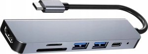 HUB USB Rozdzielacz HUB USB 6 w 1 7