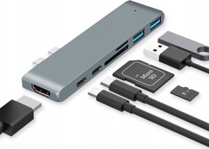 HUB USB Rozdzielacz HUB USB DLA MacBOOK AJH-712 5