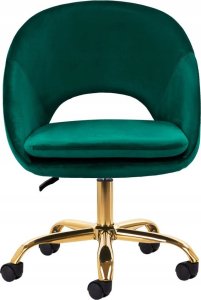 Activeshop 4Rico krzesło obrotowe QS-MF18G aksamit zielone 2