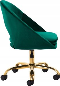 Activeshop 4Rico krzesło obrotowe QS-MF18G aksamit zielone 3