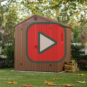 Curver KETER DOMEK NARZĘDZIOWY/OGRODOWY DARWIN 6x8 ZIELONY 190 x 244 x 221cm 10