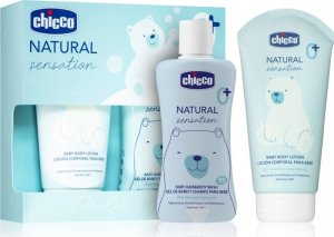 CHICCO_SET Dzienna Pielęgnacja żel 2w1 do kąpieli i do włosów 200ml + balsam do ciała 150ml 1