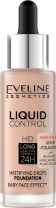 EVELINE_Liquid Control HD Mattifying Drops Foundation matujący podkład do twarzy 003 Ivory Beige 32ml 1