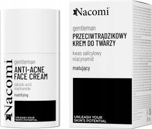 NACOMI_Gentleman matujący krem do skóry trądzikowej z kwasem salicylowym niacynamidem i ekstraktem z sosny nordyckiej 50ml 1