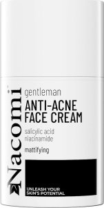 Nacomi NACOMI_Gentleman matujący krem do skóry trądzikowej z kwasem salicylowym niacynamidem i ekstraktem z sosny nordyckiej 50ml 2