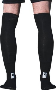 Rękawy piłkarskie Proskary senior czarne 2