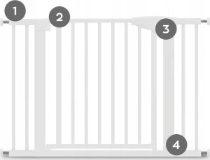 Barierka Zabezpieczająca Rozporowa Dla Dzieci Tulano Guardian 3.5 8